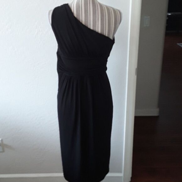 Maggy London Black One Shoulder Dress - Picture 4 of 5